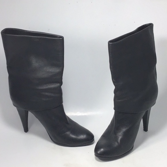 SIGERSON MORRISON Black Leather Lambskin Boots 7 - Picture 1 of 13